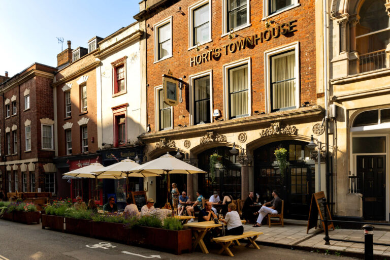 Out the front of Hort's Townhouse Bristol